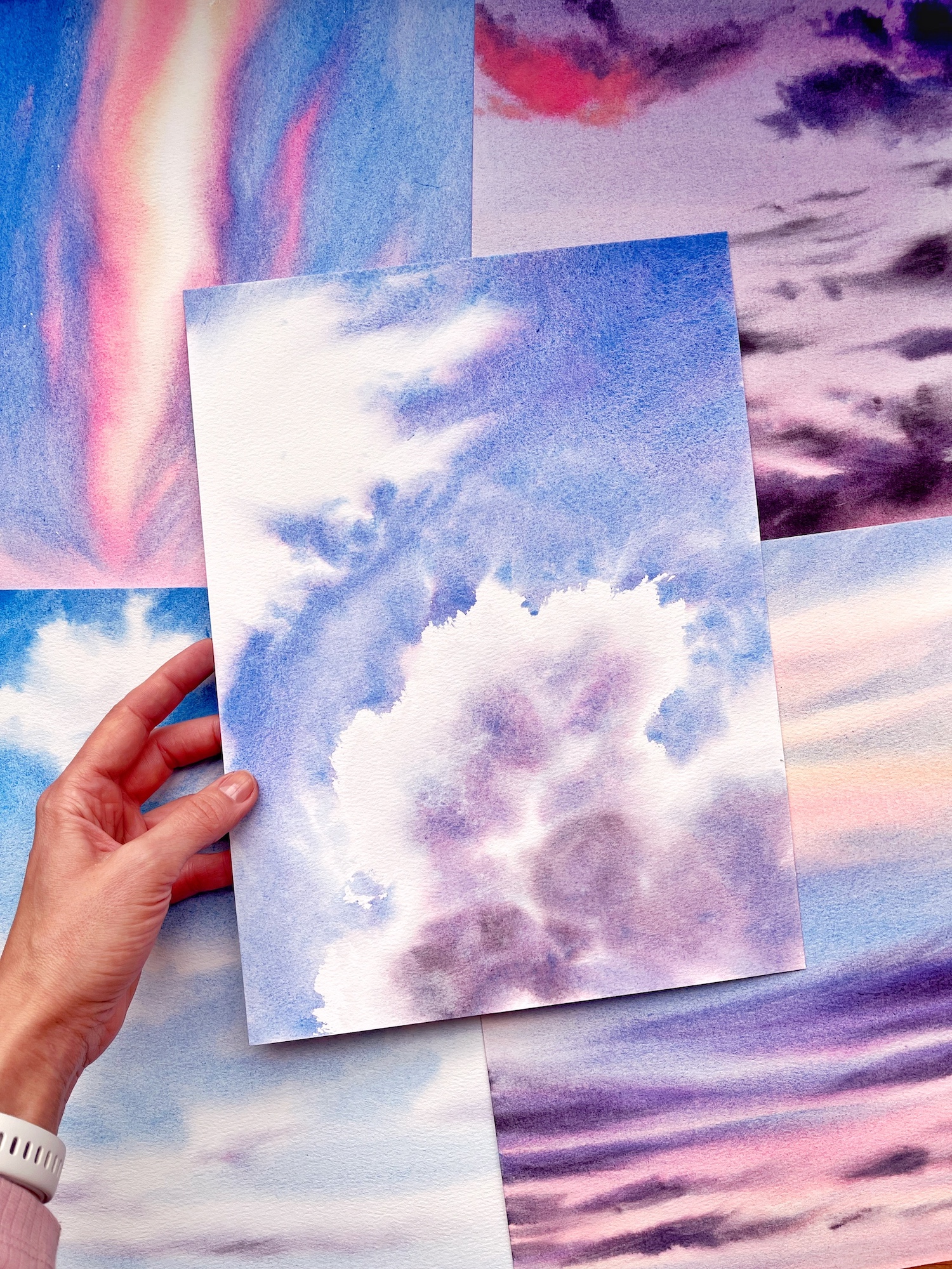 Dramatic detailed cloud painting
