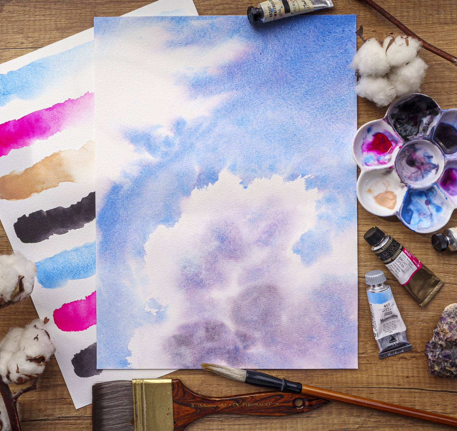Dramatic detailed cloud painting