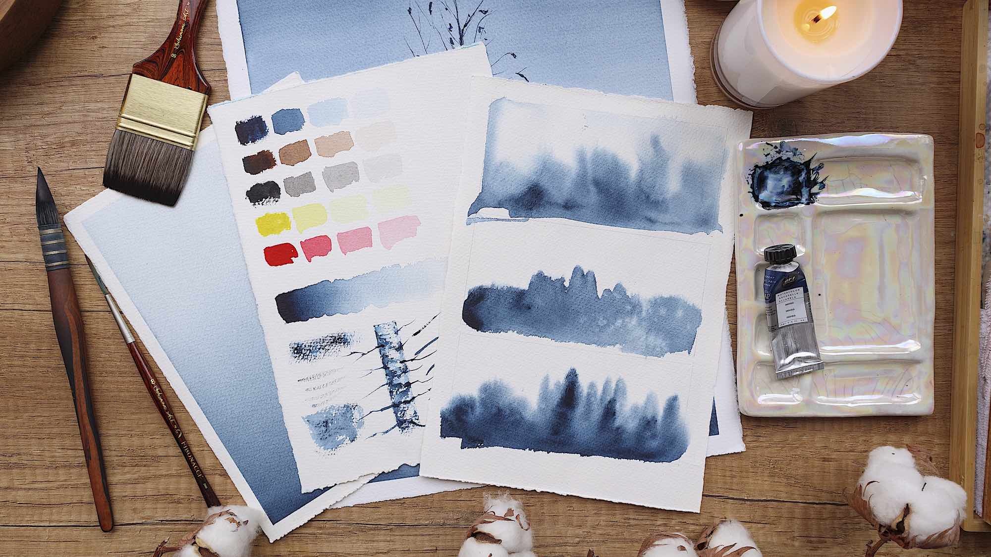 Watercolor Monochrome Exercise